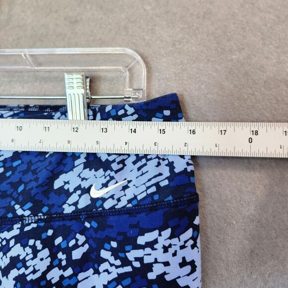 Womens Nike Dri-Fit‎ Legend Legging Recycled Poly Drift 3/4 Crop  Blue Pattern - Picture 5 of 14
